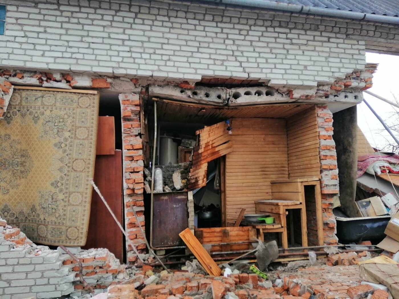 Вибух газу у будинку, Фото: ДСНС