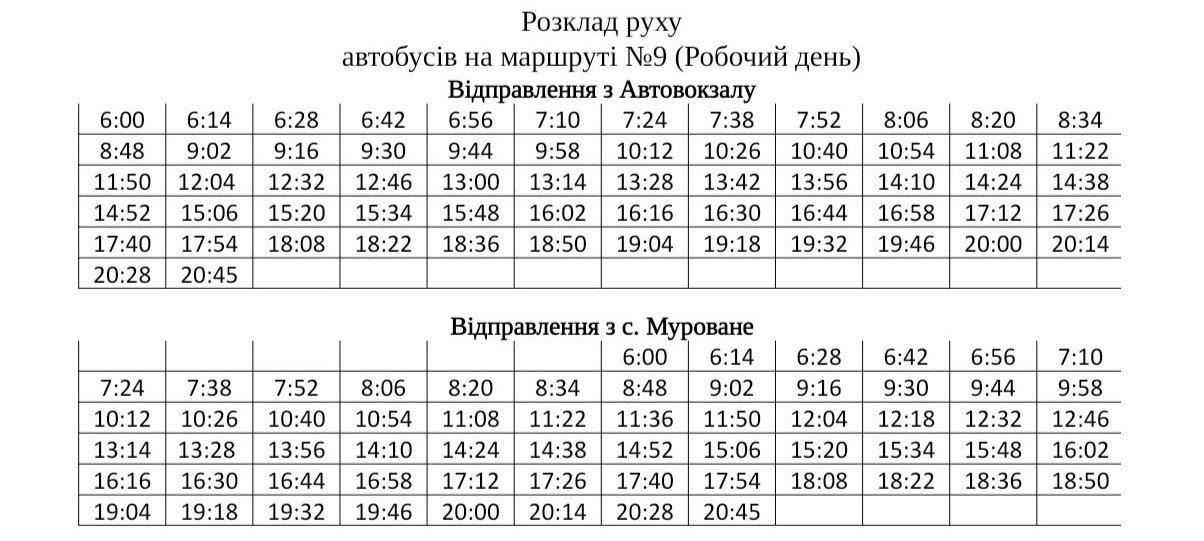 Графік руху громадського транспорту у Львові під час локдауну, Скріншот - 032.ua