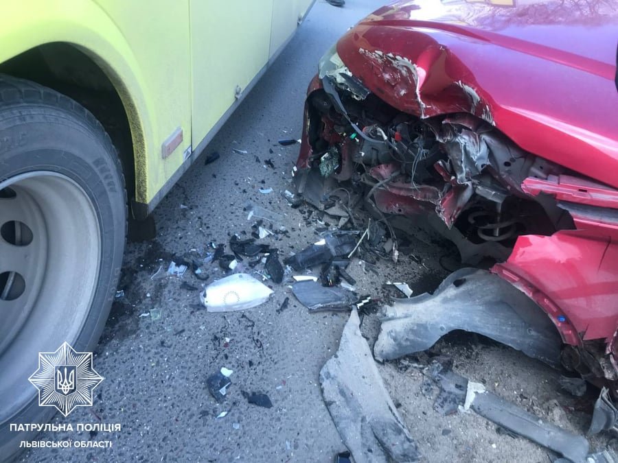 ДТП у Львові, Фото: пресслужби Патрульної поліції Львівщини
