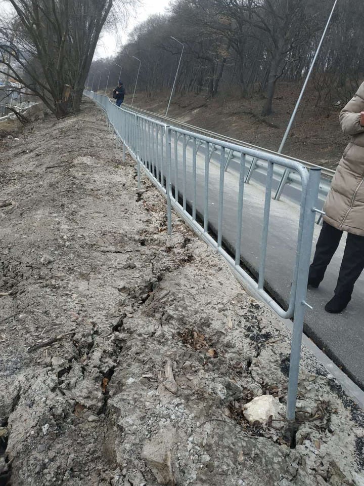 Зсув ґрунту, Фото: пресслужби Львівської міськради