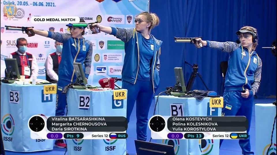 Українська команда виборола золото на чемпіонаті Європи  з кульової і стендової стрільби, Фото - ЛОДА