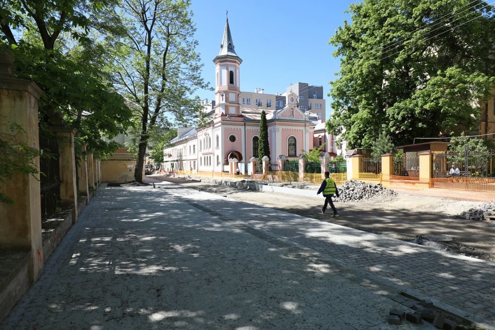 На вулиці Пекарській триває ремонт, Фото: пресслужби Львівської міськради