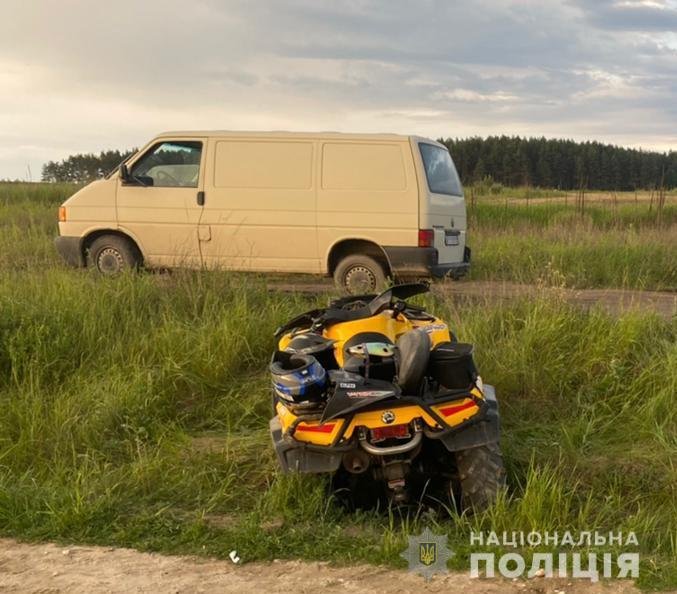 На Львівщині діти на квадроциклі потрапили у ДТП, Фото - поліція Львівщини