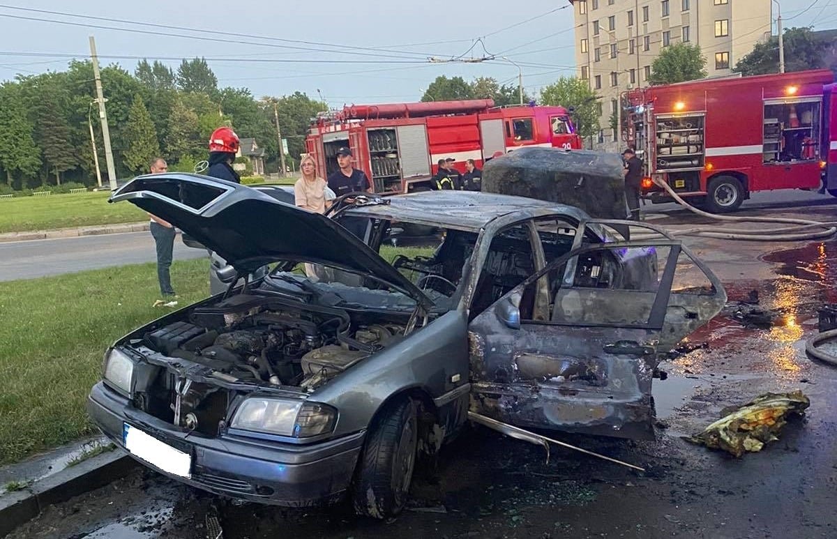 Пожежа в автомобілі, Фото: пресслужби ДСНС у Львівській області