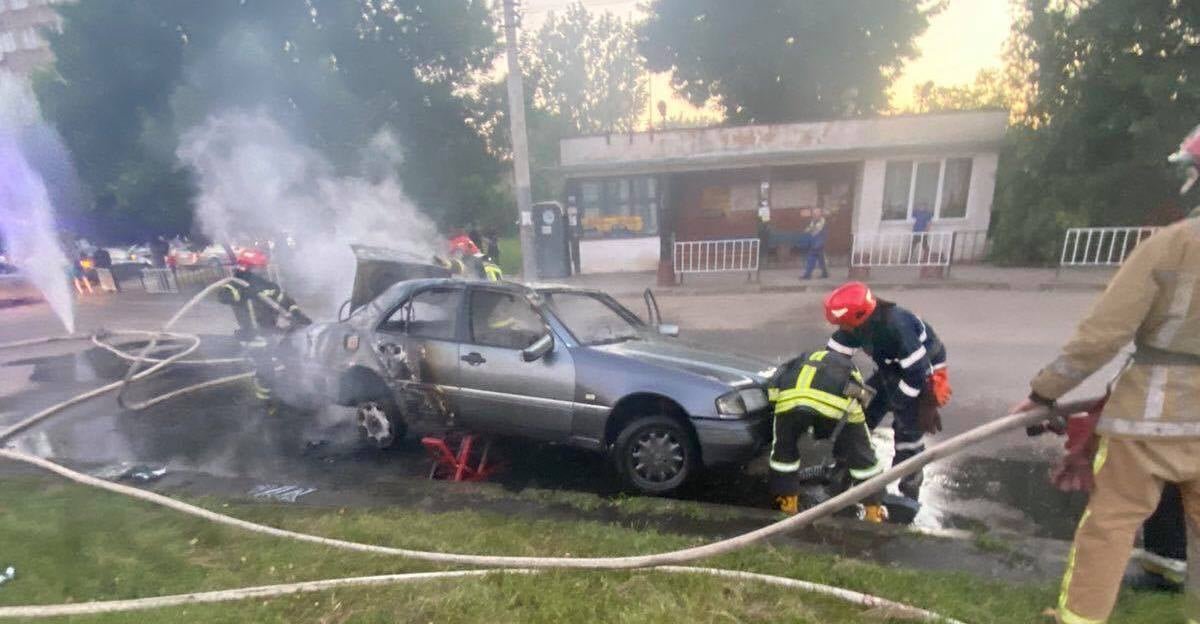 Пожежа в автомобілі, Фото: пресслужби ДСНС у Львівській області