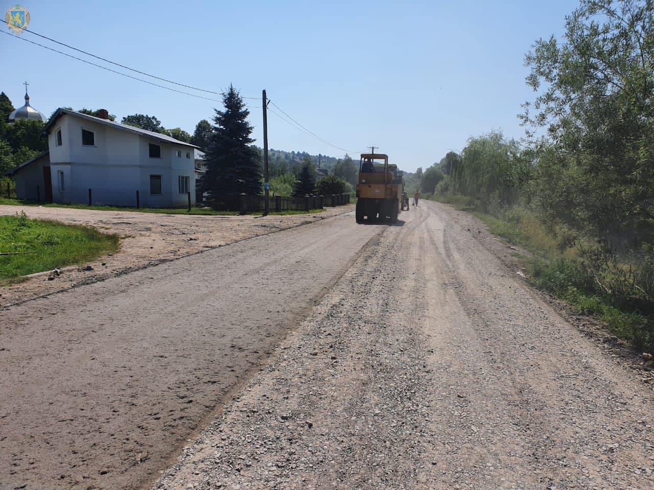У Стрийському районі триває ремонт дороги Орів – Нижня Стинава, - ФОТО