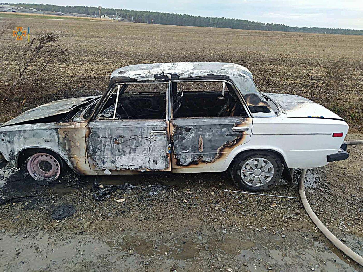 На Львівщині під час руху загорівся автомобіль ВАЗ, - ФОТО