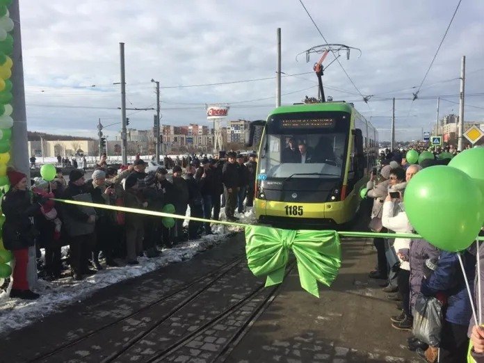 Запуст трамваю на Сихів у Львові, Фото: Дмитро Янківський, фейсбук