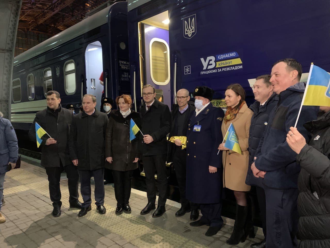 До Львова прибув Потяг Єдності, який проїде через 12 українських областей, - ВІДЕО
