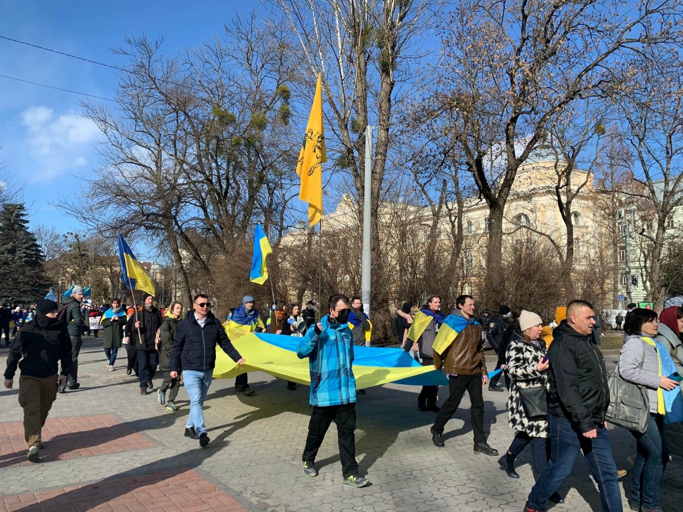 У Львові відбувся Марш Єдності за Україну, - ВІДЕО
