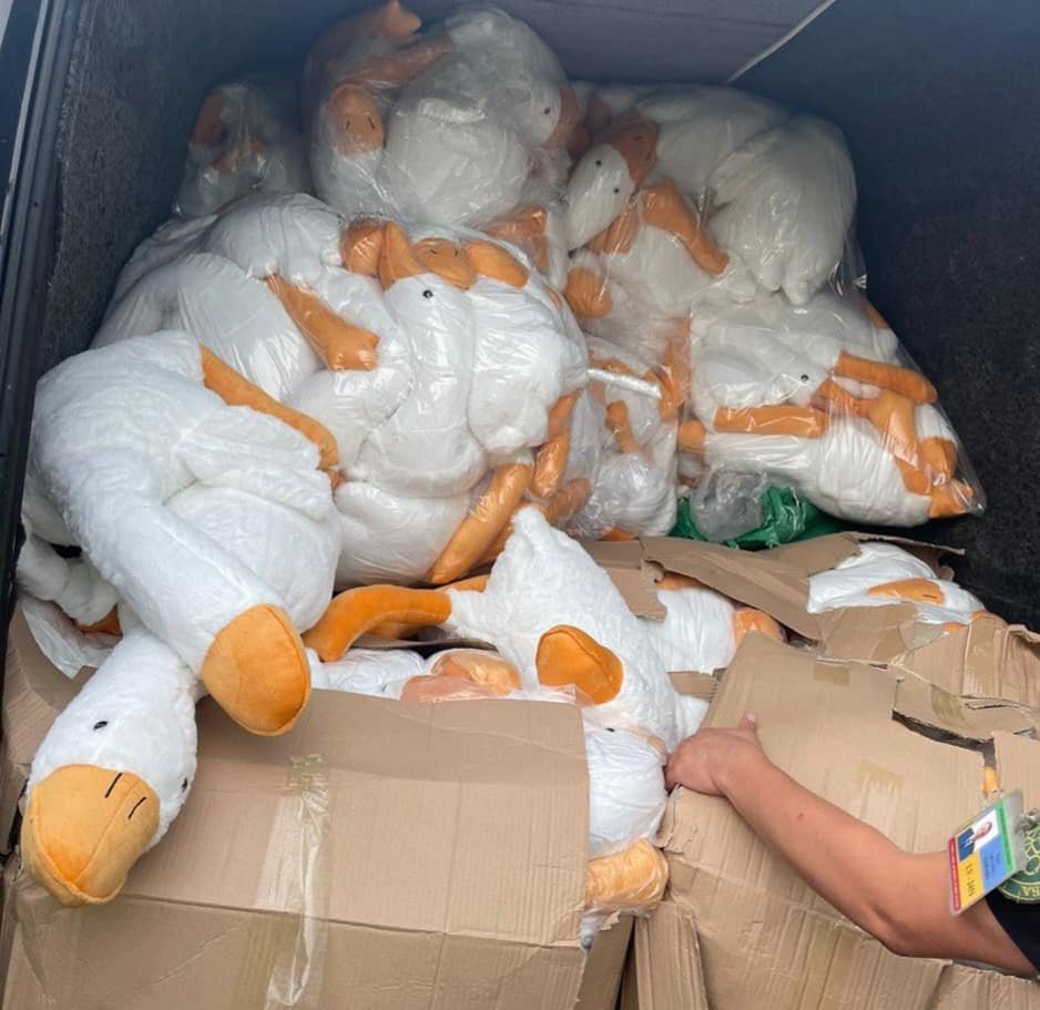 Львівські митники затримали на кордоні 1500 іграшкових гусаків, - ФОТО