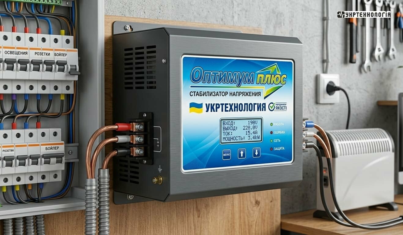 Стабілізатори напруги Укртехнологія Optimum: основні переваги